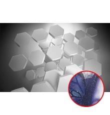 Фреска Ortograf 3D 33414 Фактура бархат серебро FX-S Флизелин (4,3x2,7) Серый, Абстракция