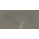 Фреска Ortograf 3D 33217 Фактура флок FLK Флизелин (5,3x2,7) Серый, Деревья/Абстракция