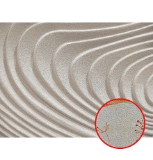 Фреска Ortograf 3D 30447 Фактура бархат золото FX-G Флизелин (3,6x2,7) Серебряный, Абстракция