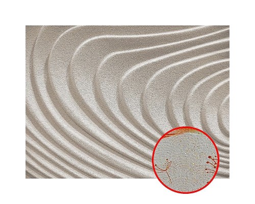 Фреска Ortograf 3D 30447 Фактура бархат золото FX-G Флизелин (3,6x2,7) Серебряный, Абстракция