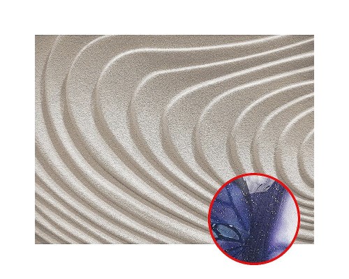 Фреска Ortograf 3D 30447 Фактура бархат серебро FX-S Флизелин (3,6x2,7) Серебряный, Абстракция