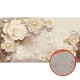 Фреска Ortograf 3D 33485 Фактура бархат золото FX-G Флизелин (4,8x2,7) Бежевый, Цветы/Абстракция