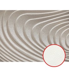 Фреска Ortograf 3D 30447 Фактура флок FLK Флизелин (3,6x2,7) Серебряный, Абстракция