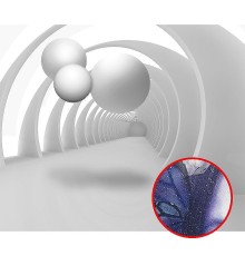 Фреска Ortograf 3D 33747 Фактура бархат серебро FX-S Флизелин (3,2x2,7) Белый, Абстракция