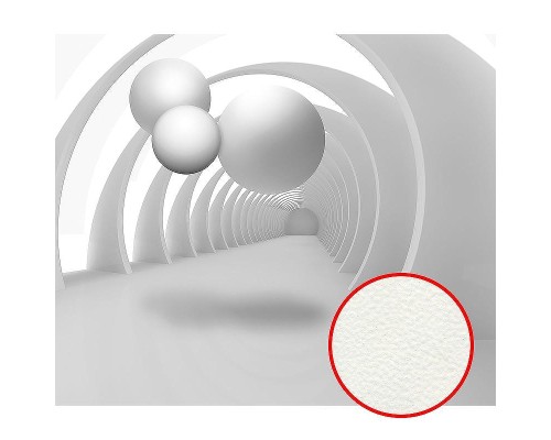 Фреска Ortograf 3D 33747 Фактура флок FLK Флизелин (3,2x2,7) Белый, Абстракция