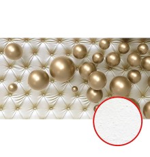 Фреска Ortograf 3D 33212 Фактура бархат FX Флизелин (5x2,7) Серебряный/Золото, Абстракция