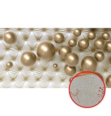 Фреска Ortograf 3D 33212 Фактура бархат золото FX-G Флизелин (5x2,7) Серебряный/Золото, Абстракция