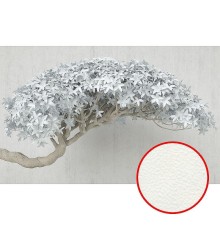 Фреска Ortograf 3D 33748 Фактура флок FLK Флизелин (4,3x2,7) Белый/Бежевый, Деревья/Цветы