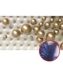 Фреска Ortograf 3D 33212 Фактура бархат серебро FX-S Флизелин (5x2,7) Серебряный/Золото, Абстракция