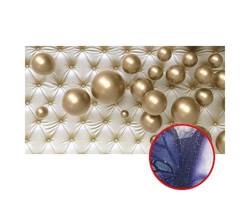 Фреска Ortograf 3D 33212 Фактура бархат серебро FX-S Флизелин (5x2,7) Серебряный/Золото, Абстракция