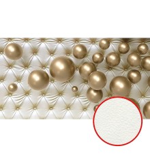 Фреска Ortograf 3D 33212 Фактура флок FLK Флизелин (5x2,7) Серебряный/Золото, Абстракция