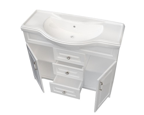 Тумба под раковину 1MarKa Прованс New 80Н У94490 Белый глянец