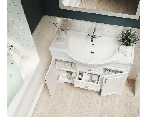 Тумба под раковину 1MarKa Прованс New 80Н У94490 Белый глянец