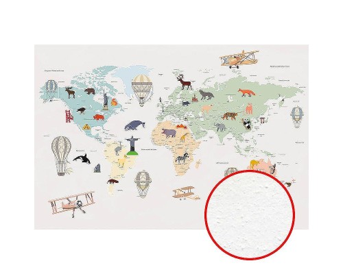 Фреска детская Ortograf Для самых маленьких 33730 Фактура бархат FX Флизелин (4x2,7) Серый/Разноцветный, Карты