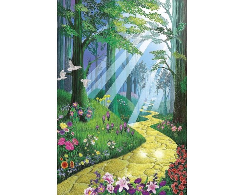 Фреска детская Ortograf Сказочная страна 5494 Фактура флок FLK Флизелин (1,8x2,7) Разноцветный, Природа