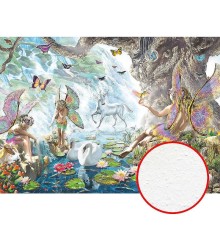 Фреска детская Ortograf Сказочная страна 6205 Фактура бархат FX Флизелин (3,8x2,7) Разноцветный, Ангелы/Животные/Водопады