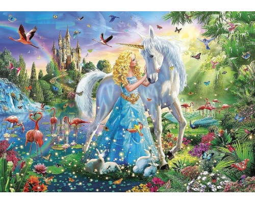 Фреска детская Ortograf Сказочная страна 6272 Фактура бархат FX Флизелин (3,8x2,7) Разноцветный, Замки/Животные/Люди