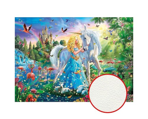 Фреска детская Ortograf Сказочная страна 6272 Фактура флок FLK Флизелин (3,8x2,7) Разноцветный, Замки/Животные/Люди