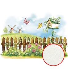 Фреска детская Ortograf Сказочная страна 5174 Фактура флок FLK Флизелин (3,8x2,7) Разноцветный, Мультимедия