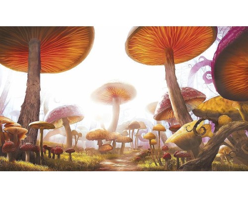 Фреска детская Ortograf Сказочная страна 30989 Фактура бархат FX Флизелин (4,6x2,7) Оранжевый, Природа