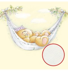 Фреска детская Ortograf Для малышей 3327 Фактура флок FLK Флизелин (1,5x1,5) Желтый/Бежевый, Животные