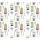 Фреска детская Ortograf Для малышей 10880 Фактура флок FLK Флизелин (3x2,7) Разноцветный, Домики