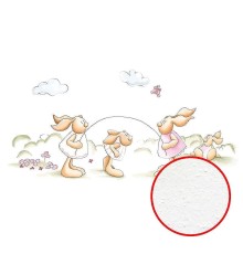 Фреска детская Ortograf Для малышей 33310 Фактура бархат FX Флизелин (4,5x2,7) Разноцветный, Животные