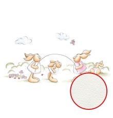 Фреска детская Ortograf Для малышей 33310 Фактура флок FLK Флизелин (4,5x2,7) Разноцветный, Животные