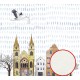 Фреска детская Ortograf Для малышей 10877 Фактура флок FLK Флизелин (3x2,7) Разноцветный, Домики/Птицы
