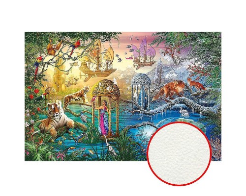 Фреска детская Ortograf Сказочная страна 7515 Фактура флок FLK Флизелин (4,1x2,7) Разноцветный, Животные/Люди/Корабли