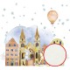 Фреска детская Ortograf Для малышей 10879 Фактура флок FLK Флизелин (3x2,7) Разноцветный, Домики/Животные