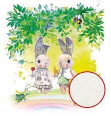 Фреска детская Ortograf Для малышей 5701 Фактура флок FLK Флизелин (2,6x2,7) Разноцветный, Животные