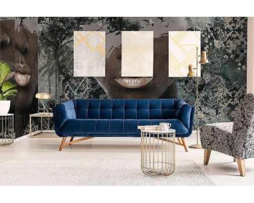 Панно Marburg Papis Loveday 33799 Винил на флизелине (4,08x2,7) Разноцветный, Абстракция/Люди