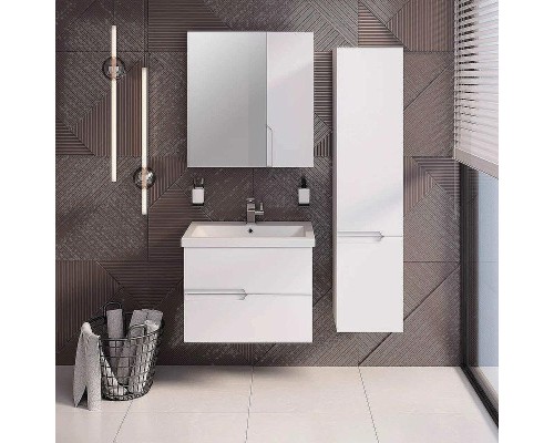 Тумба под раковину Runo Стокгольм 70 00-00001124 подвесная Белая
