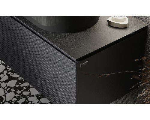 Тумба под раковину Jorno Stone 100 Stn.01.100/P/A/JR подвесная Антрацит