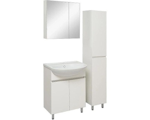 Зеркальный шкаф Runo Лада 60 00-00001159 Белый