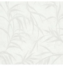 Обои Marburg Urban Elegance 34233 Винил на флизелине (1,06x10,05) Белый, Листья/Штукатурка