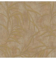 Обои Marburg Urban Elegance 34238 Винил на флизелине (1,06x10,05) Коричневый/Золото, Листья/Штукатурка