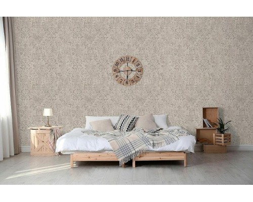 Обои Marburg Urban Elegance 34243 Винил на флизелине (1,06x10,05) Бежевый/Розовый, Дамаск/Штукатурка