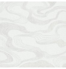 Обои Marburg Kumano 34584 Винил на флизелине (1,06x10,05) Белый/Серый, Абстракция/Рогожка