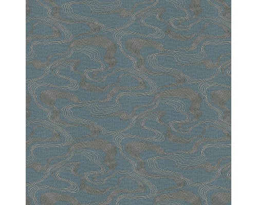 Обои Marburg Kumano 34588 Винил на флизелине (1,06x10,05) Синий/Бронзовый, Абстракция/Рогожка