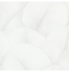 Обои Marburg Kumano 34557 Винил на флизелине (1,06x10,05) Белый, Листья