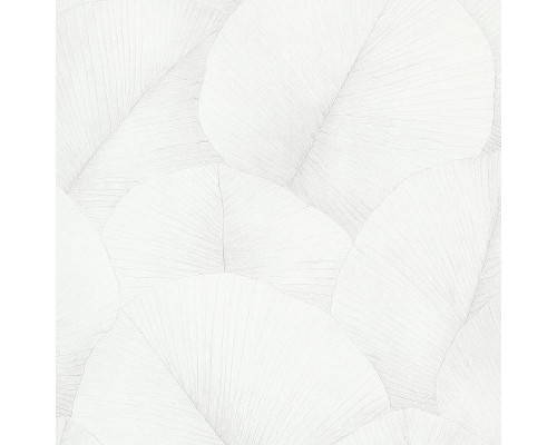 Обои Marburg Kumano 34557 Винил на флизелине (1,06x10,05) Белый, Листья