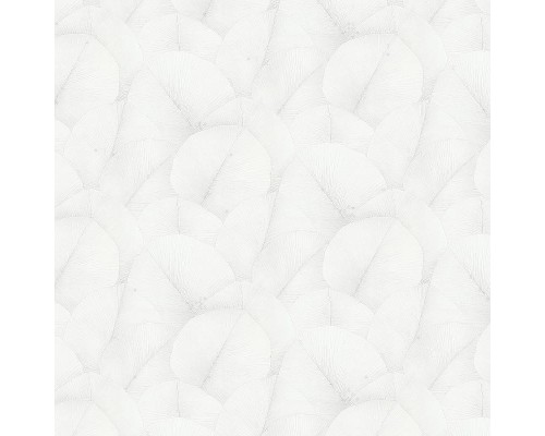 Обои Marburg Kumano 34557 Винил на флизелине (1,06x10,05) Белый, Листья