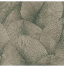 Обои Marburg Kumano 34563 Винил на флизелине (1,06x10,05) Бронзовый/Зеленый, Листья