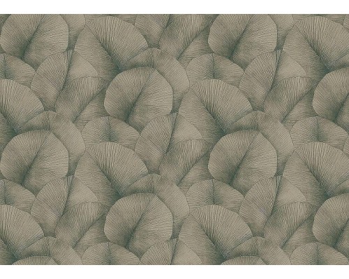 Обои Marburg Kumano 34563 Винил на флизелине (1,06x10,05) Бронзовый/Зеленый, Листья