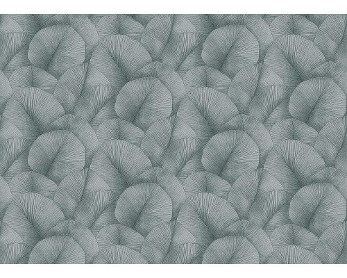 Обои Marburg Kumano 34564 Винил на флизелине (1,06x10,05) Серый/Серебряный/Зеленый, Листья