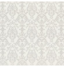 Обои Fipar Amalfi R 23416 Винил на флизелине (1,06x10,05) Белый/Бежевый/Серебряный, Дамаск