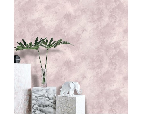 Обои Fipar Amalfi R 23406 Винил на флизелине (1,06x10,05) Розовый/Серый, Штукатурка/Мрамор