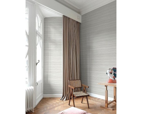 Обои Grandeco Cumaru CU 1004 Винил на флизелине (0,53x10,05) Серый/Серебряный, Линии/Полоса